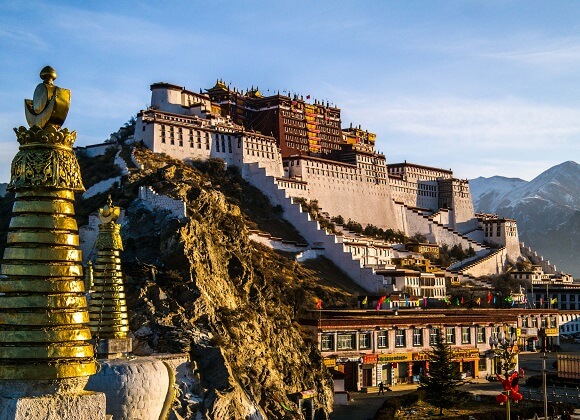 Palais Potala de Lhassa Tibet