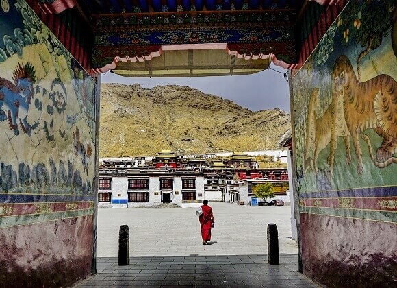 monastère de Tashilumpo de Shigatsé Tibet